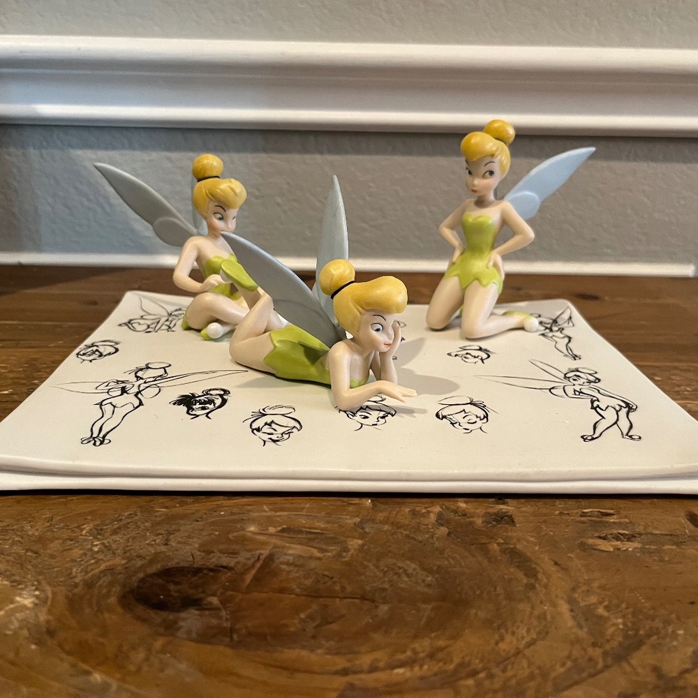 Tinkerbell Model Sheet Figural Scene Rare